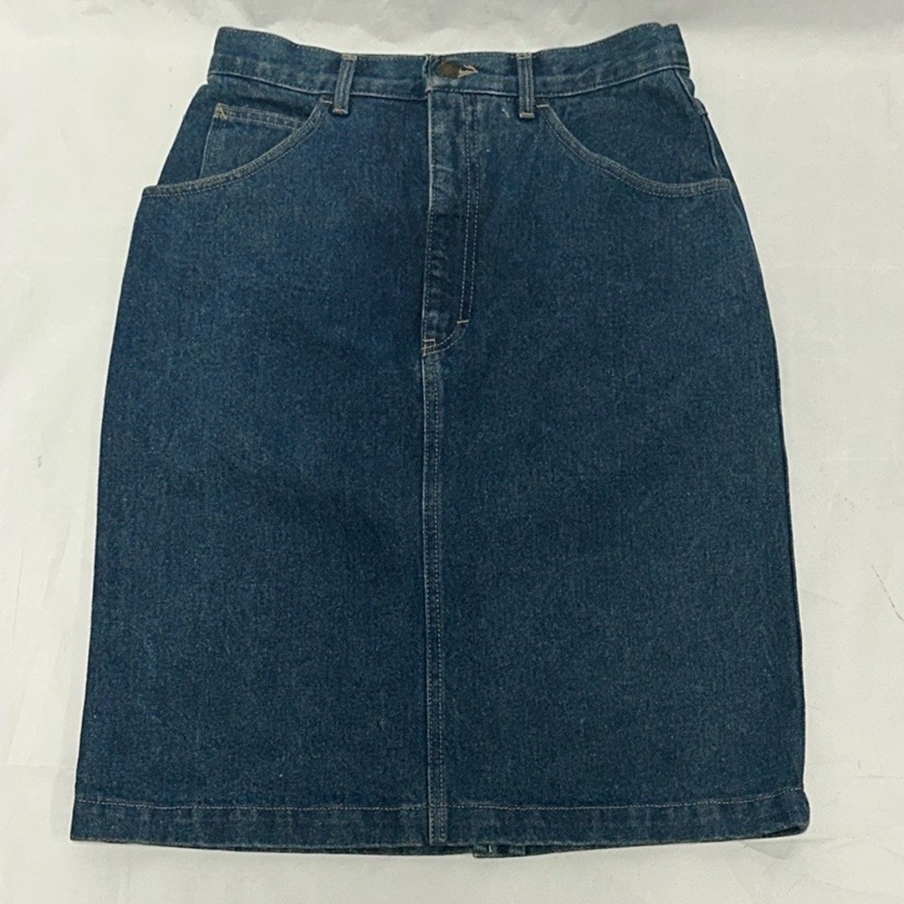 Calvin Klein Blue Denim Skirt size 10 NWOT